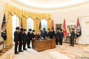 President Trump with the leaders of the Chabad Movement President Trump with the leaders of the Chabad Movement